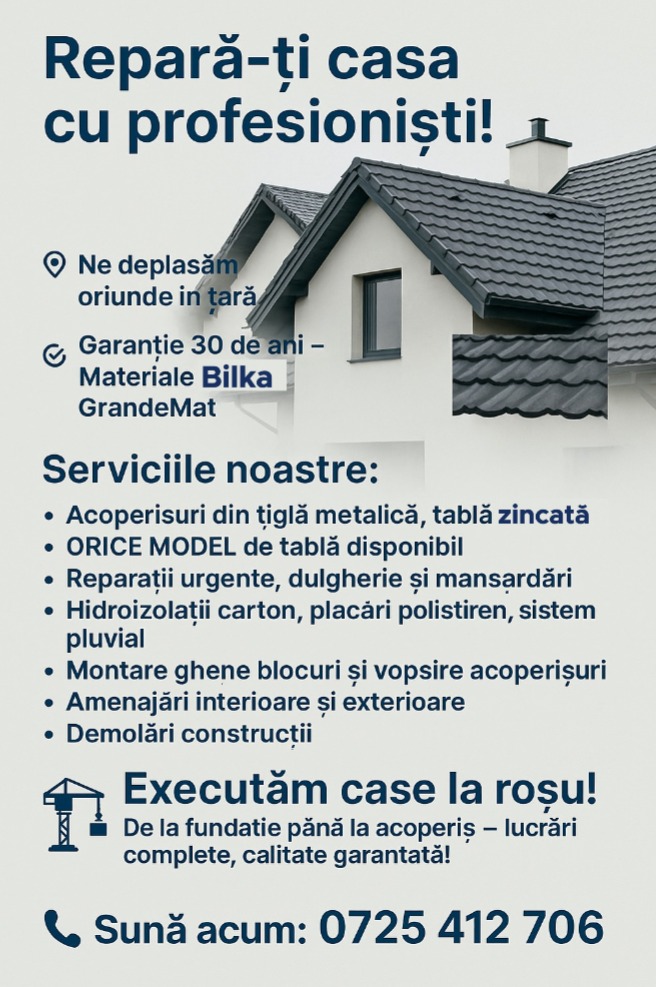 AICI POATE FI ȘI RECLAMA TA!